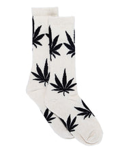 Load image into Gallery viewer, Hemp Leaf Crew Socks - White