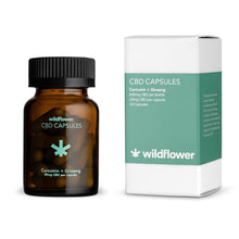Load image into Gallery viewer, Wildflower - Curcumin &amp; Ginseng CBD Capsules