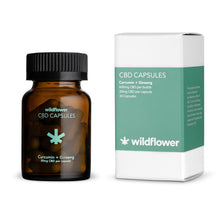 Load image into Gallery viewer, Wildflower - Curcumin & Ginseng CBD Capsules