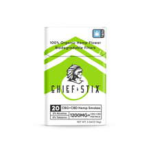Load image into Gallery viewer, Chief Stix 20ct CBD + CBG Hemp Smokes