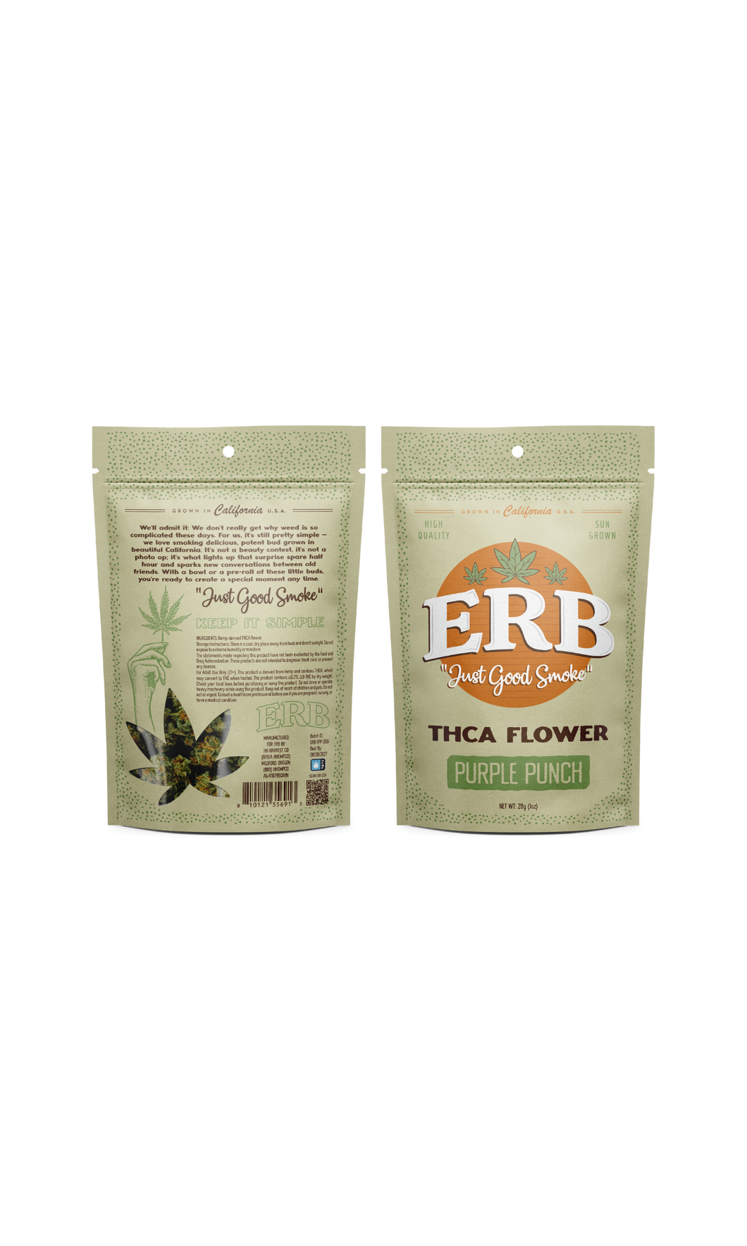 ERB THCa 1oz Flower Pouch