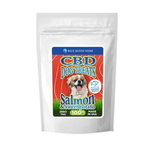 Blue Moon Hemp - CBD Pet Treat - Salmon and Sweet Potato Dog Treats - 100mg