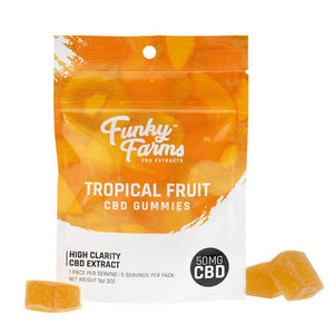 Funky Farms - CBD Gummies - Tropical Fruit - 50mg