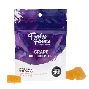 Funky Farms - CBD Gummies - Grape - 50mg