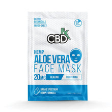 Load image into Gallery viewer, CBDfx - CBD Face Mask - Aloe Vera - 20mg