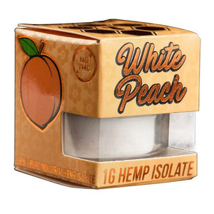 Krypted CBD - CBD Concentrate - White Peach Isolate Powder - 1 Gram