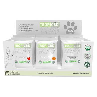 TropiCBD - CBD Pet Edible - Sample Box Dog Treats - CBD Pet Product - 4mg