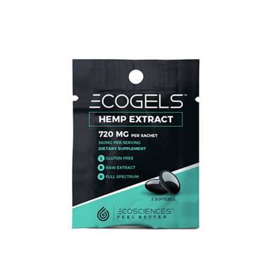 Eco Sciences - CBD Soft Gel - ECOGELS Travel Size 2 Count - 720mg