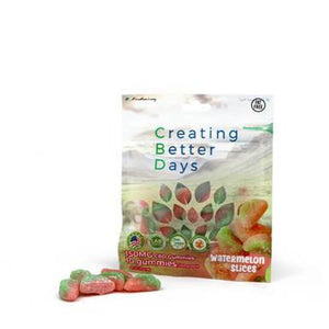 Creating Better Days - CBD Edible - Watermelon Slices Gummies - 10pc-15mg