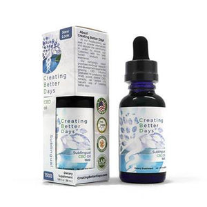 Creating Better Days - CBD Tincture - Isolate Sublingual Oil - 100mg