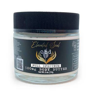Elevated Soul - CBD Topical - Full Spectrum Body Butter - 500mg