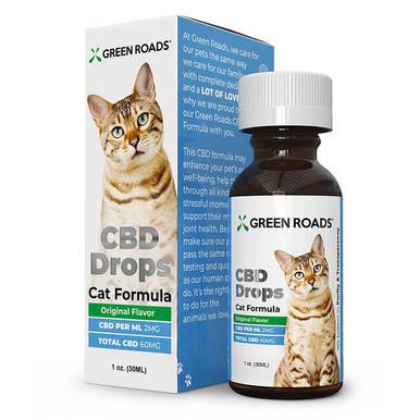 Green Roads - CBD Pet Tincture - CBD Drops Cat Formula - 60mg