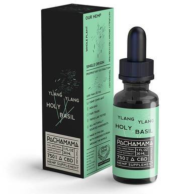 Pachamama - CBD Tincture - Ylang Ylang Holy Basil - 750mg-1750mg