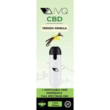 Load image into Gallery viewer, VQ CBD - CBD Disposable Vape Pen - French Vanilla - 500mg