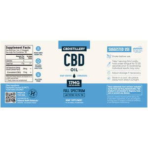 CBDistillery - CBD Tincture - Relax + Relief Full Spectrum Oil - 500mg