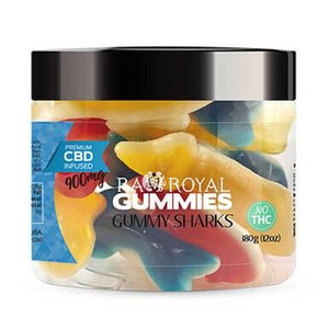 RA Royal CBD - CBD Edible - Gummy Sharks Gummies - 300mg-900mg