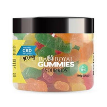 Load image into Gallery viewer, RA Royal CBD - CBD Edible - Sour Kids Gummies - 300mg-1200mg