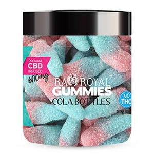 RA Royal CBD - CBD Edible - Cola Bottles Gummies - 300mg-1200mg