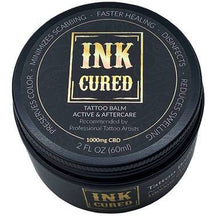 Load image into Gallery viewer, Ink Cured - CBD Topical - Active &amp; After Care Tattoo Balm - 500mg-100mg