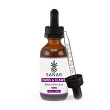Load image into Gallery viewer, Sanar - CBD Pet Tincture - Paws &amp; Claws Broad Spectrum Wild Salmon - 100mg-600mg