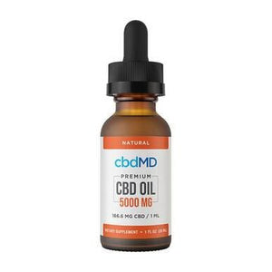 cbdMD - CBD Tincture - Broad Specrum Natural - 300mg-7500mg