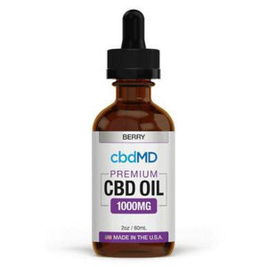 cbdMD - CBD Tincture - Broad Spectrum Berry - 300mg-7500mg