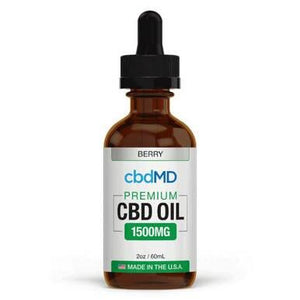 cbdMD - CBD Tincture - Broad Spectrum Berry - 300mg-7500mg