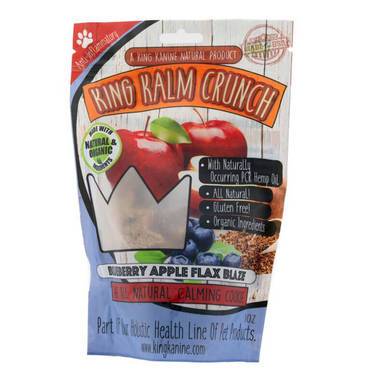 King Kalm - CBD Pet Edible - Blueberry Apple Flax Crunch - 120mg