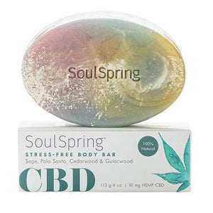 SoulSpring - CBD Bath - Stress-Free Body Bar - 50mg