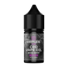 Load image into Gallery viewer, Limitless CBD - CBD Vape - Mixed Berry E-Liquid - 500mg-1500mg