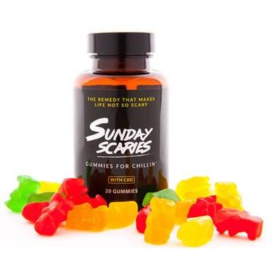 Sunday Scaries - CBD Edible - Broad Spectrum Gummies w/Vitamins B12 & D3 - 10mg