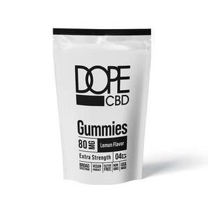 Dope CBD - CBD Edible - Extra Strength Lemon Gummies - 80mg