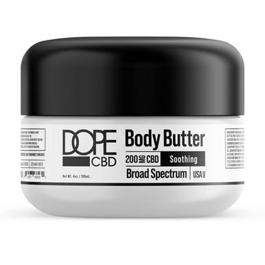 Dope CBD - CBD Topical - Broad Spectrum Body Butter - 200mg