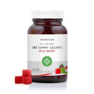 Neurogan, Inc. - CBD Edible - Full Spectrum Gummy Squares Wild Berry - 45mg