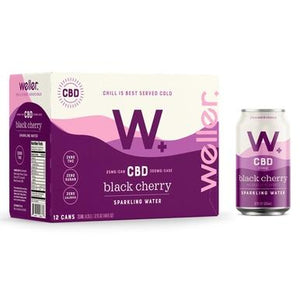 Weller - CBD Drink - Black Cherry Sparkling Water - 25mg