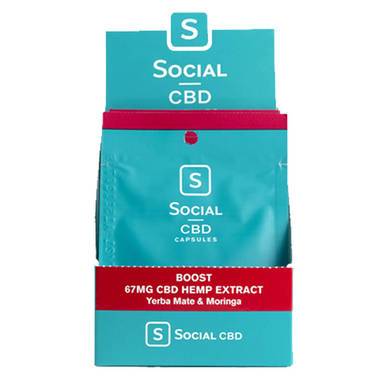 Social CBD - CBD Capsule - Boost Soft Gel 2 Pack - 33.3mg