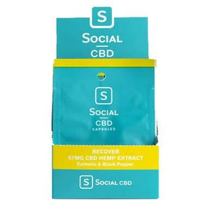 Social CBD - CBD Capsule - Recover Soft Gel 2 Pack - 33.3mg