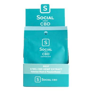 Social CBD - CBD Capsule - Rest Soft Gel 2 Pack - 33.3mg