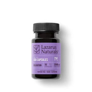 Lazarus Naturals - CBD Capsules - Relaxation Isolate Blend - 25mg