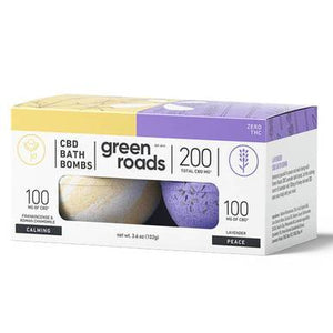 Green Roads - CBD Bath - Calming & Peace Bath Bomb Duo - 100mg