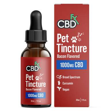 CBDfx - CBD Pet Tincture - Bacon Flavored for Large Breeds - 1000mg