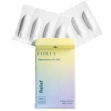 Load image into Gallery viewer, Foria Wellness - CBD Topical - Menstrual Relief Suppositories - 800mg