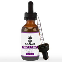 Load image into Gallery viewer, Sanar - CBD Pet Tincture - Paws &amp; Claws Full Spectrum Wild Salmon - 100mg-600mg
