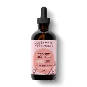 Lazarus Naturals - CBD Pet Tincture - Full Spectrum Wild Salmon Formula - 600mg-2400mg