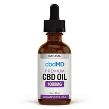 Load image into Gallery viewer, cbdMD - CBD Tincture - Broad Specrum Natural - 300mg-7500mg