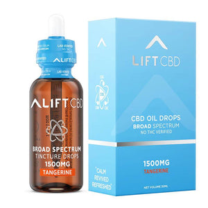 Lift CBD - CBD Tincture - Broad Spectrum Tangerine - 750mg-1500mg