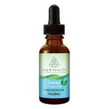 Load image into Gallery viewer, Hopp And Hemp Co - CBD Tincture - Natural - 300mg-500mg