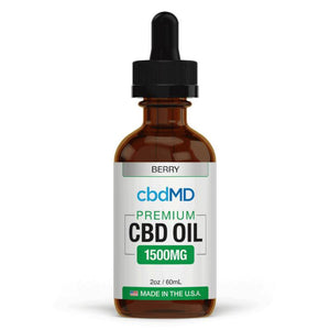 cbdMD - CBD Tincture - Broad Spectrum Berry - 300mg-7500mg
