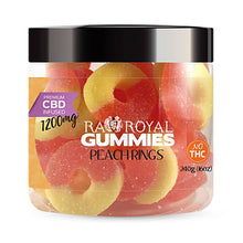 Load image into Gallery viewer, RA Royal CBD - CBD Edible - Peach Ring Gummies - 300mg-1200mg