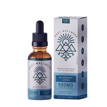 Load image into Gallery viewer, Root Wellness - CBD Tincture - Broad Spectrum Blueberry Lemon - 500mg-1500mg